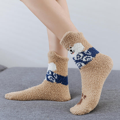 Shiba Inu Dog Warm Thick Plush Socks Set