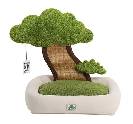 Under the Tree Peaceful Bonsai Decor Cats Dogs Pets Beds House Scratching Post