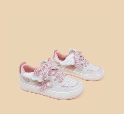 Angel Wings Rabbit Alice Pink White Sporty Sneakers Running Shoes
