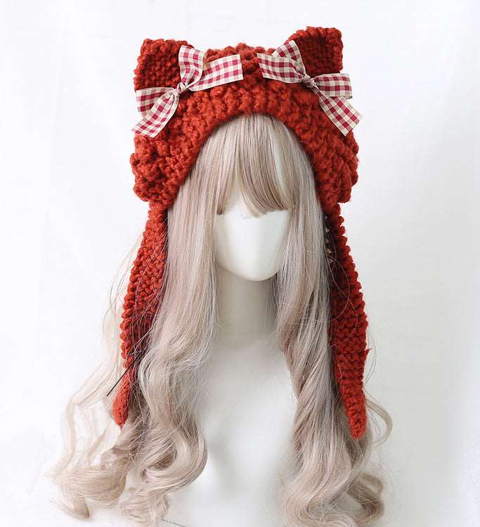 Autumn & Winter Soft Wool Cat Ears Hat