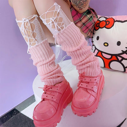 Y2K Balletcore Harajuku Knit Leg Warmers