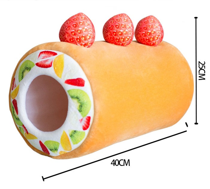 Cute Sweet Roll Cake Cats Dogs Pets Beds Sleeping Nests House