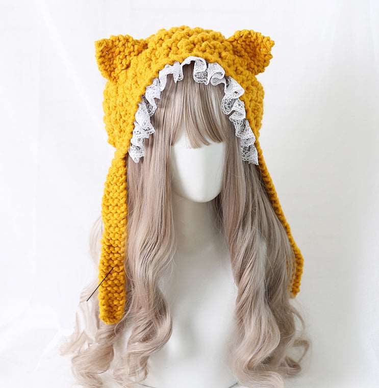 Autumn & Winter Soft Wool Cat Ears Hat