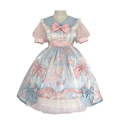 Pink & Blue Sweet Candy Princess Dress