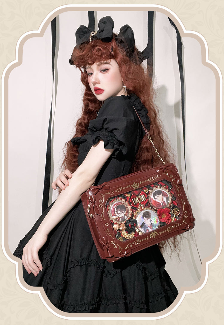 Picture Frame Retro Elegant Girl Women Cute Shoulder Messenger Bag