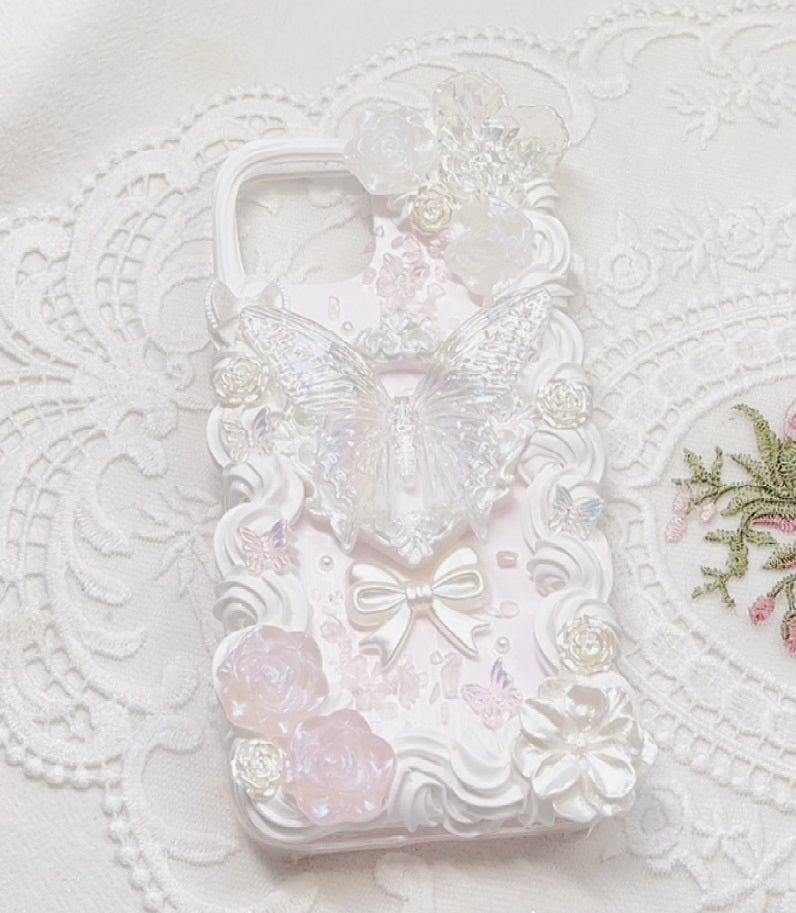 Mail Heartbeat Rose Butterfly Handmade Phone iPhone Case