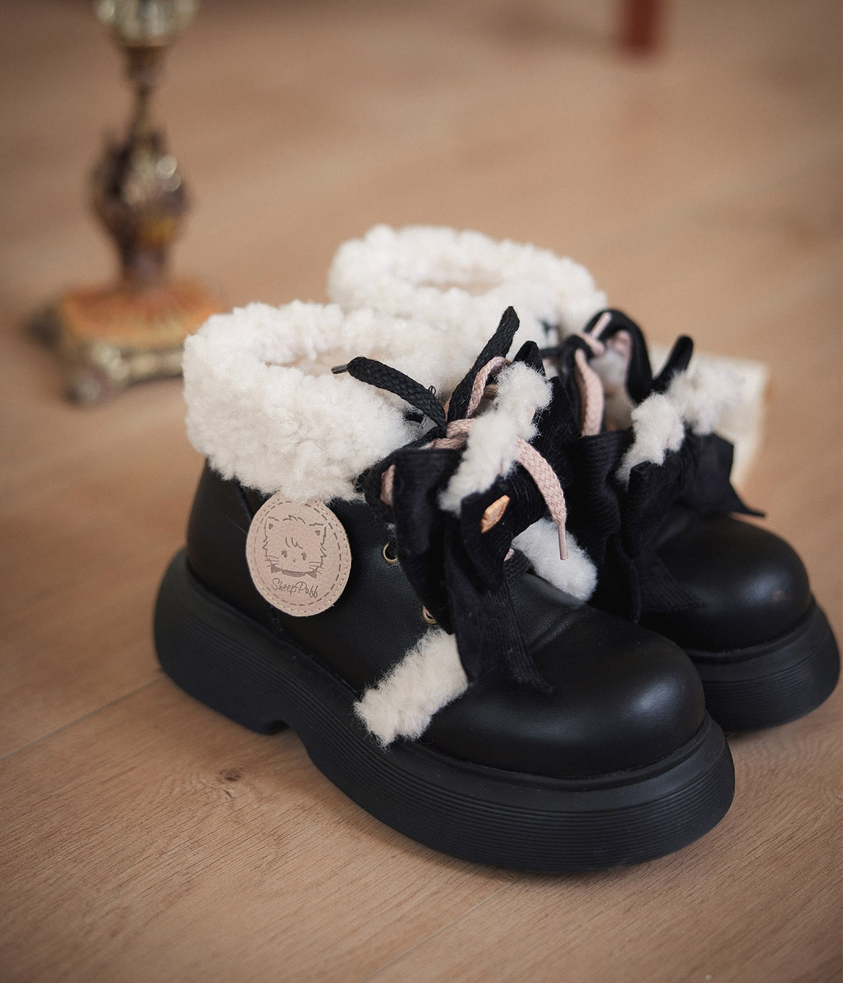 Puffy Sheep Mikko Plush Winter Beige Pink Black Brown Snow Boots