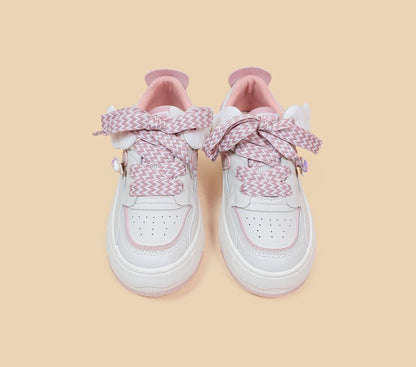 Angel Wings Rabbit Alice Thick Soles Girl Women Pink White Sporty Sneaker Running Shoes