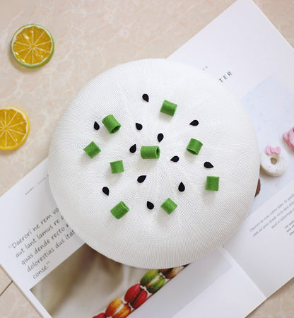 Cute Handmade Shiro Maguro White Tuna Sushi Xiaolongbao Beret Hat