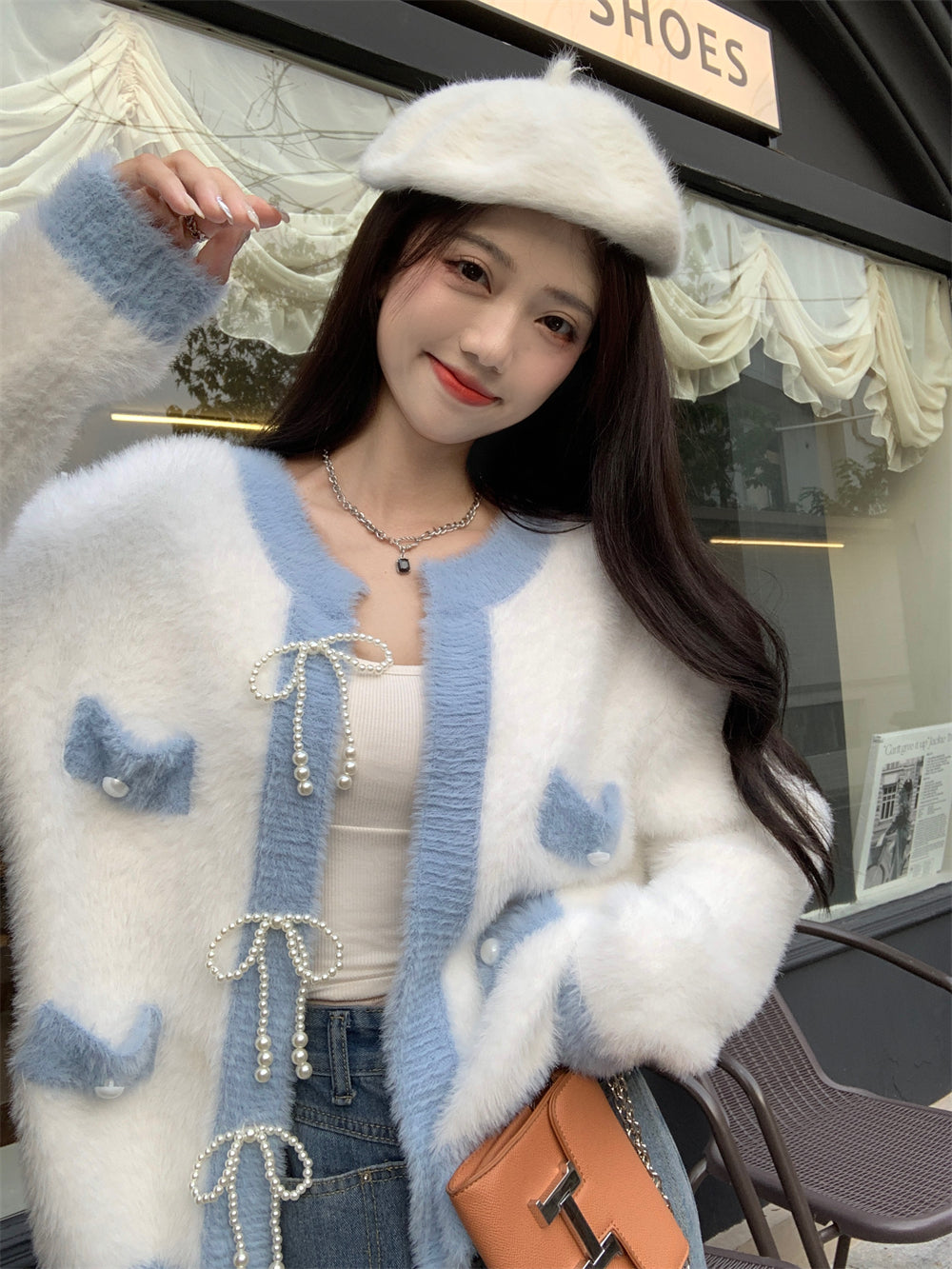 Cute blue shops sweater